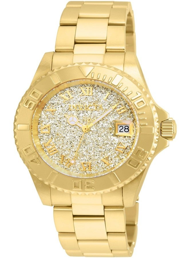 Invicta Women's Angel Stainless Steel Swiss-Quartz Watch with Stainless-Steel Strap, Gold, Dive Watch - Image 1