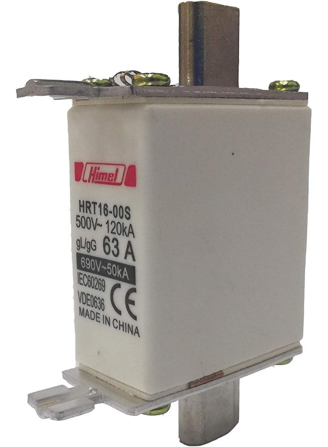 NH00 فيوز - فيوز HRC 63A 500V 120kA - فيوز هيمل - HRT16000S63