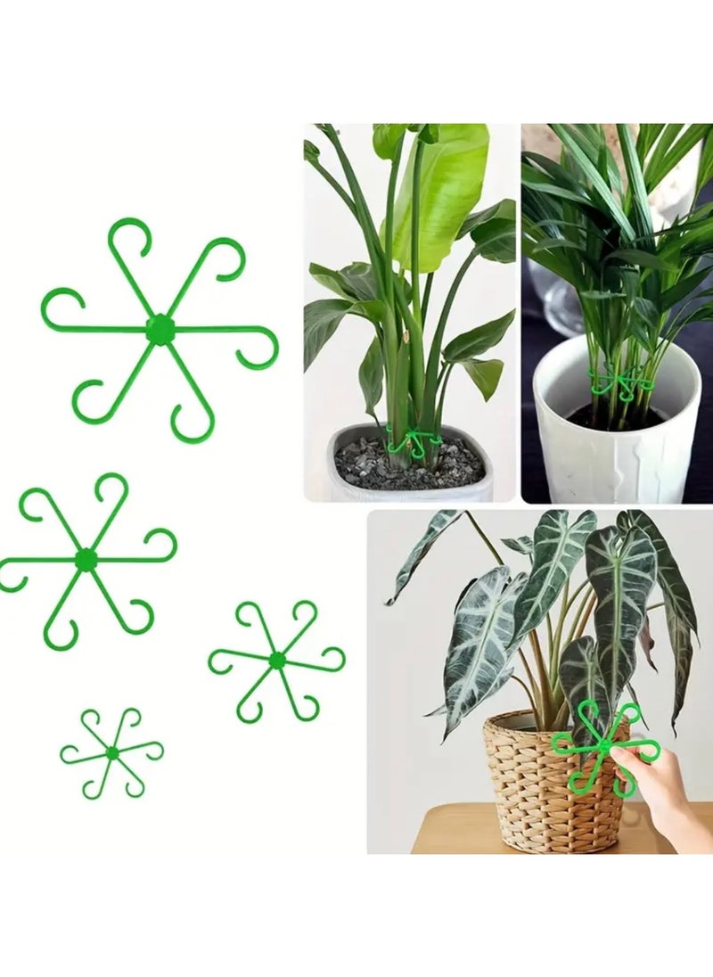CleanWave - The Pure Effect 4 PCS Reusable Plant Stem Support – Indoor Plant Support Stakes to Keep Plants Upright, Prevent Stem Damage, and Promote Healthy Growth  - Image 1