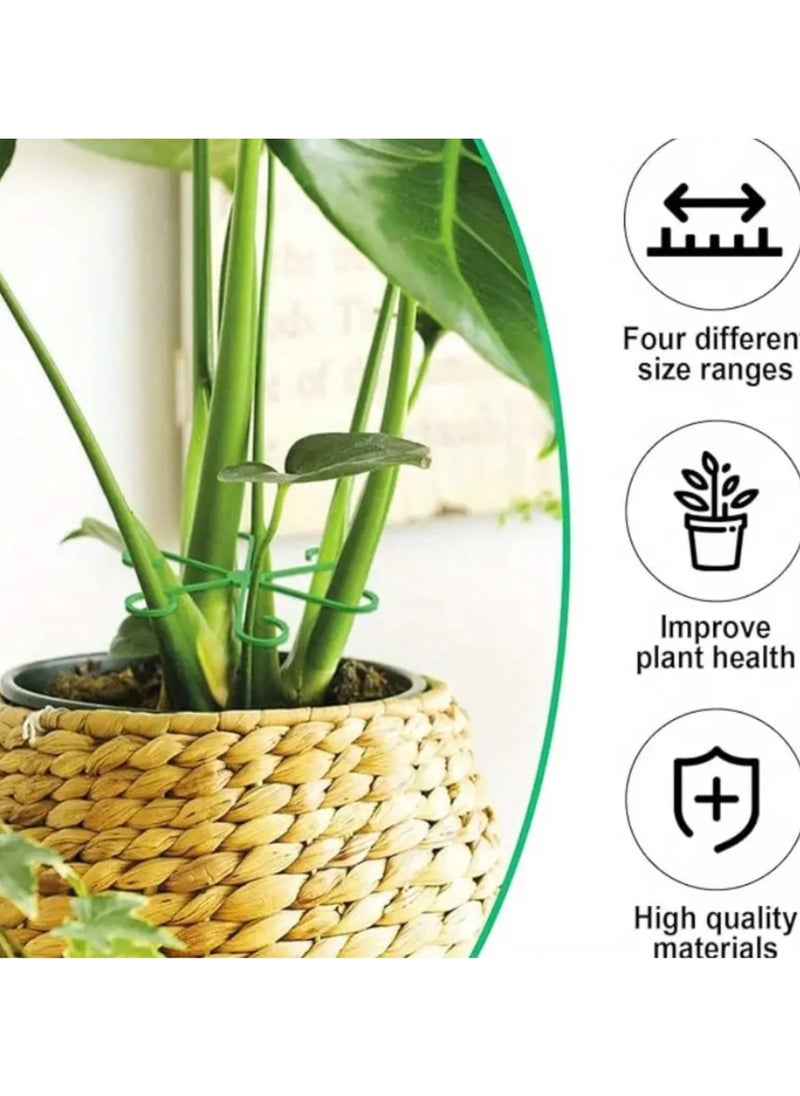 CleanWave - The Pure Effect 4 PCS Reusable Plant Stem Support – Indoor Plant Support Stakes to Keep Plants Upright, Prevent Stem Damage, and Promote Healthy Growth  - Image 3