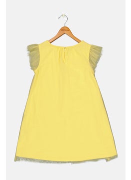 Nicole Miller Kids Girl Allover Print Dress, Bright Yellow  - Image 2