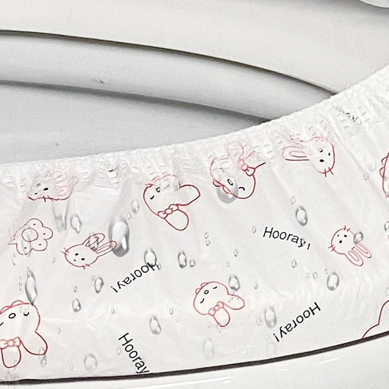 Puppy Double Layer Travel Toilet Seat Covers 100 Pcs Disposable For Hygiene Sensitive Users - Image 5