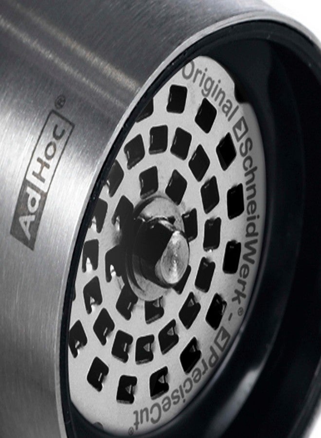 AdHoc Pepe Chili Cutter and Spice Grinder - Easy Clean Dried Herb Spice & Herb Cutter - Stainless Steel & Acrylic Mill for Dried Chili - Manual Mill with Stainless Steel Blades - Image 5