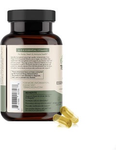 Terra Origin Adk Essential Vitamins - 60 High Potency Liquid Capsules, Vegan, Non-Gmo, Gluten Free, Made In The Usa  - Image 3