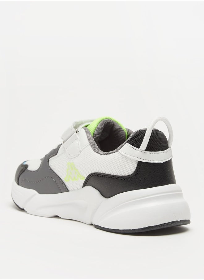 Kappa Boys' Colourblock Lace Detail Sports Shoes with Hook and Loop Closure  - Image 2