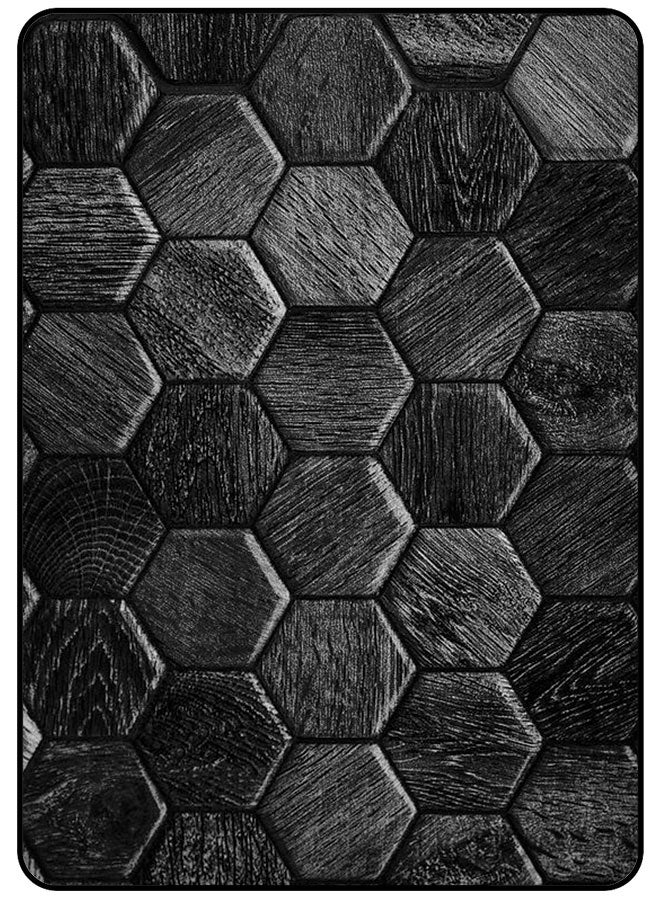 AMINA ALSHEBLI Protective Case Cover For Samsung Galaxy Tab S6 Lite 10.4 Inch (2022) Wooden Hexagon - Image 1