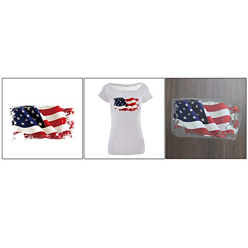 Adonisaon Flag Iron on Patches 3Pcs Heat Transfer Stickers for Jeans T-Shirt Sweatshirt Sweater Caps Backpacks Decorations Women Men Kids Large and Small Decals DIY A-Level Washable Waterproof Patches - Image 4