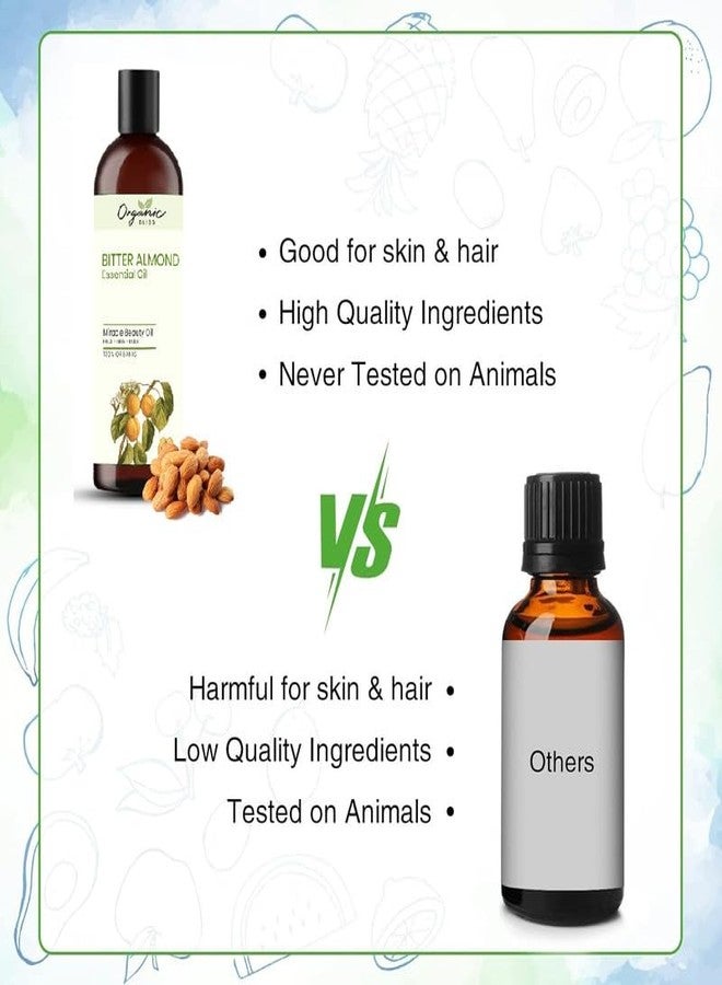 Organic Bliss Bitter Almond Essential Oil 100% Pure and Natural Therapeutic Grade Essential Oil for Hair Skin Care, Relief from Stress,Anxiety and Aromatherapy (50 ML) - Image 2