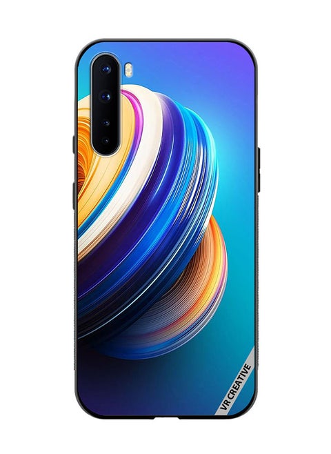 Protective Case Cover For OnePlus Nord Abstract Design Multicolour
