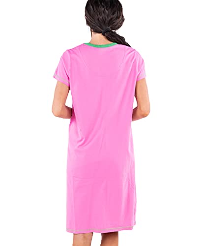 Lazy One Women's Nightgown, Funny V-Neck Sleep Shirt for Women, Frog PJ Shirt (Toadally Tired, L/XL) - Image 2