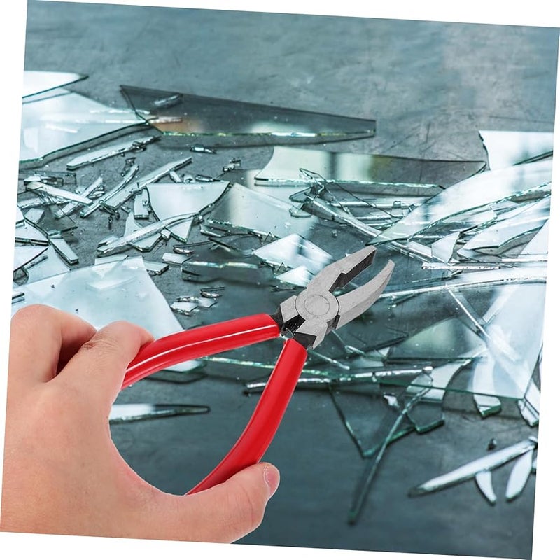 Heavy Duty Glass Breaker Pliers Precision Tool For Stained Glass Cutting Mosaics And Blowing Kit - Image 5
