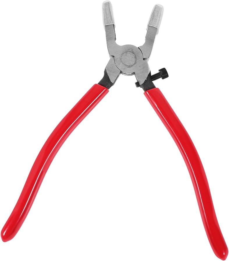 Heavy Duty Glass Breaker Pliers Precision Tool For Stained Glass Cutting Mosaics And Blowing Kit - Image 2