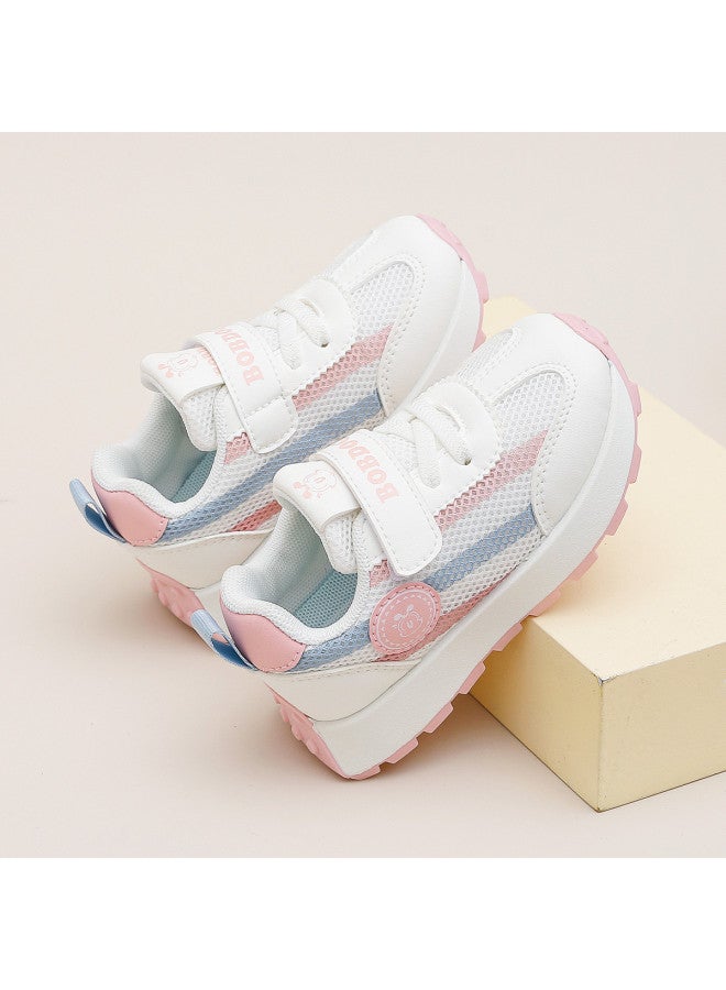 Babu Bean Back-to-school Season Spring/autumn Kids' Casual Sports White Shoes, Fashionable Lightweight And Durable Toddler Walking Shoes For Boys And Girls - Image 5