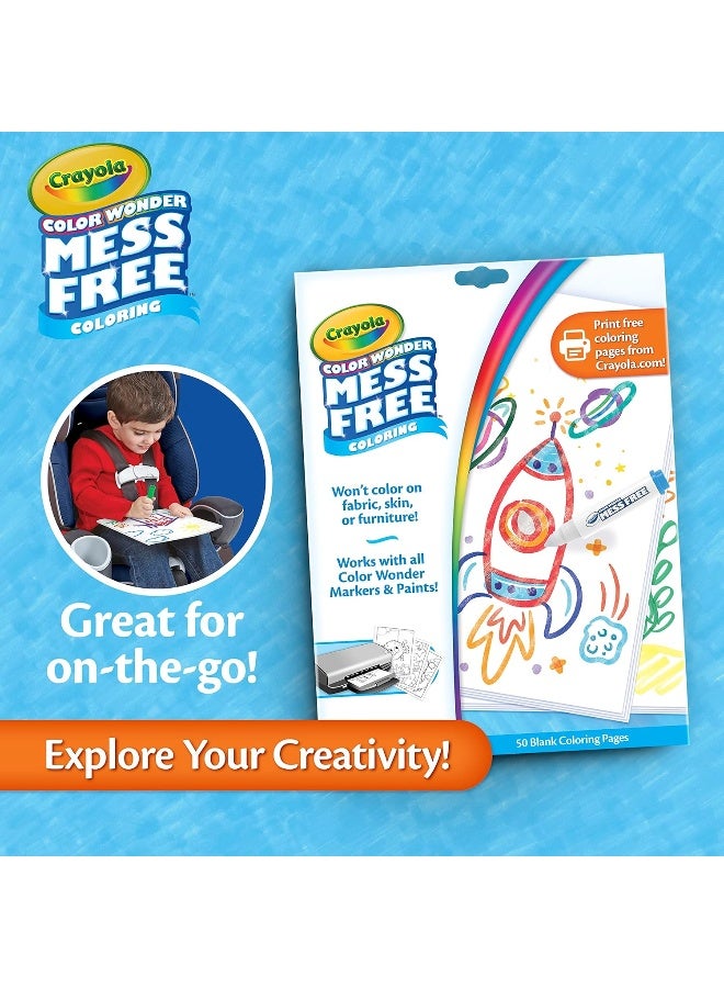 Crayola Wonder Blank Coloring Pages, 50 Count - Image 3