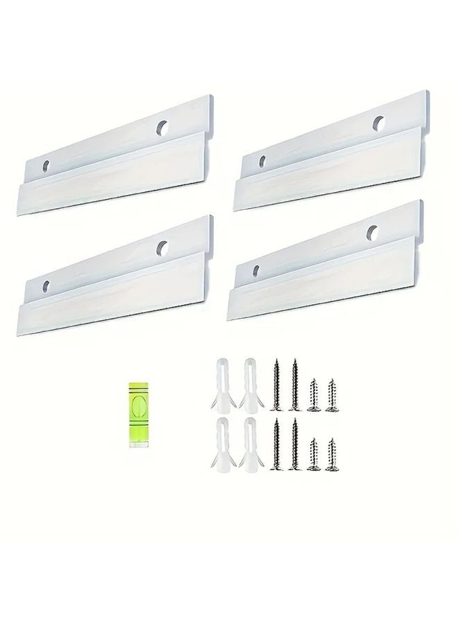 4pcs Aluminum Z Shaped Industrial Windwall Hook Strips For 4 Inch Picture Hooks Easy Install Polished Surface Utility Hooks - Image 1