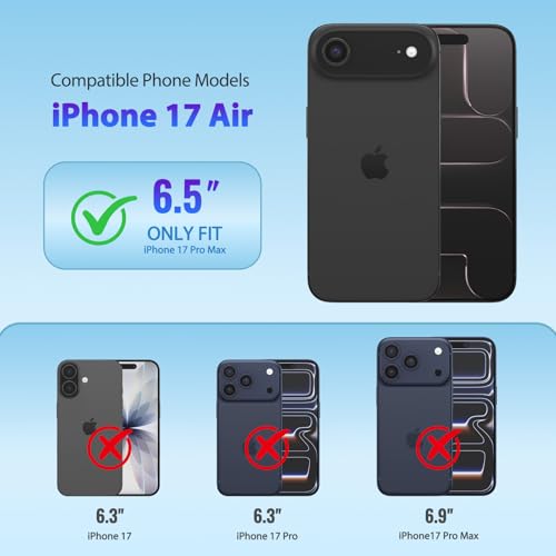 XcaseBar compatible with iPhone Air 6.5" Wallet case with Zipper Credit Card Holder【RFID Blocking】,Flip Folio Book PU Leather Phone case Shockproof Cover Women Men for Apple 17 Air case Wine Red - Image 2