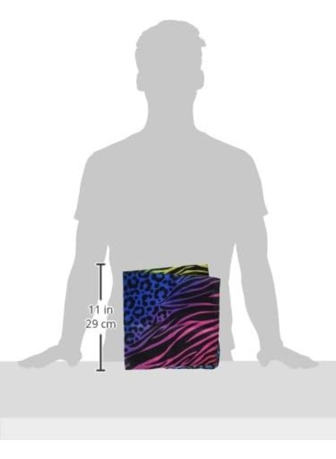 amscan Awesome 80's Party Zebra Print Bandana, Black/White, 16.3 x 6.3 - Image 1