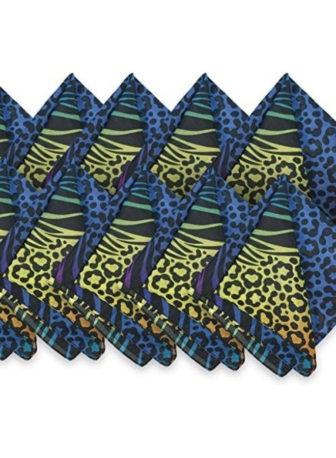 amscan Awesome 80's Party Zebra Print Bandana, Black/White, 16.3 x 6.3 - Image 3