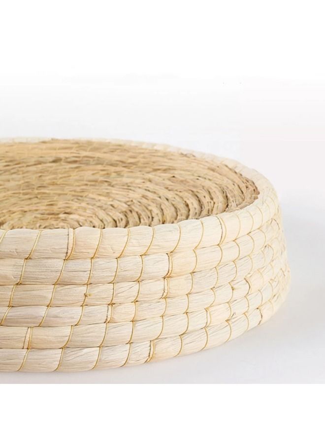 fashionhome منتجات الحيوانات الأليفة لوحة خدش للقطط مصنوعة يدويًا من القش سرير متعدد الوظائف - Image 3