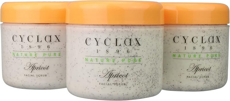 Cyclax Nature Pure Apricot Facial Scrub 300ml Pack of 3 - Image 1