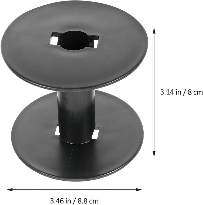 BUTIFULSIC 6pcs Black Plastic Sewing Bobbins Compact Mini Thread Spools Wear-Resistant Empty Spools for Portable Sewing and Craft Use - Image 2