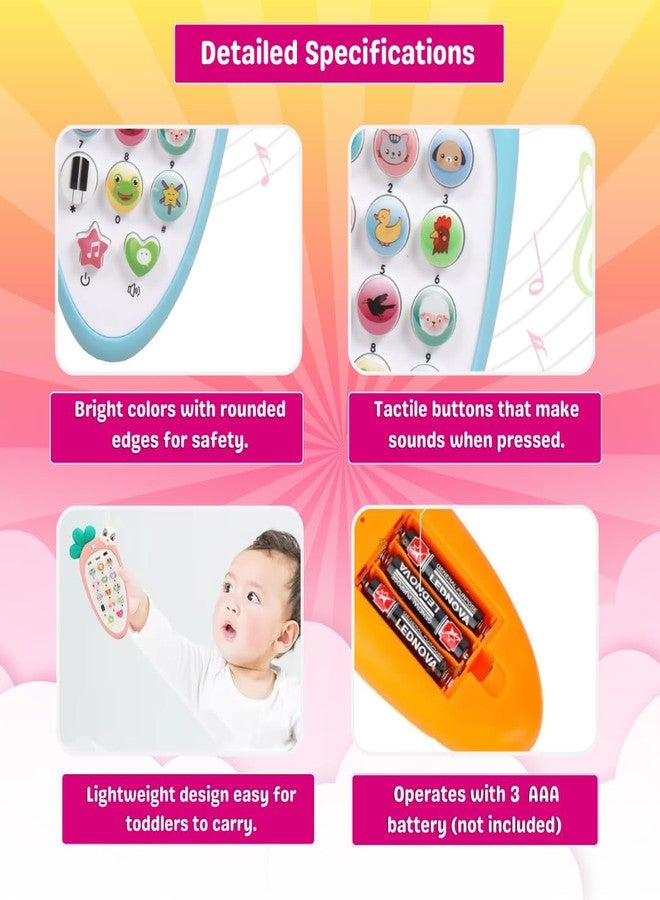 WishLuck Interactive Mobile Phone Toy for Kids with Lights & Sounds | Learning Toy for Toddlers to Learn Numbers, Music, Buttons & Early Skills - Image 2