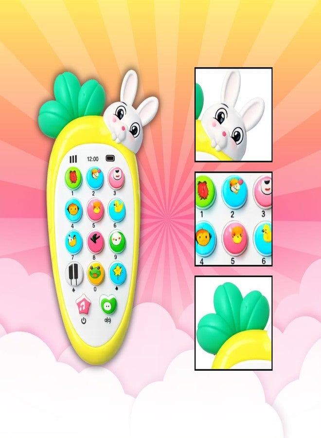 WishLuck Interactive Mobile Phone Toy for Kids with Lights & Sounds | Learning Toy for Toddlers to Learn Numbers, Music, Buttons & Early Skills - Image 3