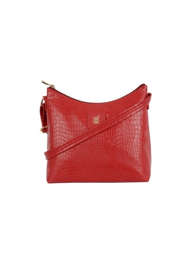 Baggit Women Red Sling Bag Small Size | Ladies Stylish Casual Cross Body Purse Handbag - Image 1