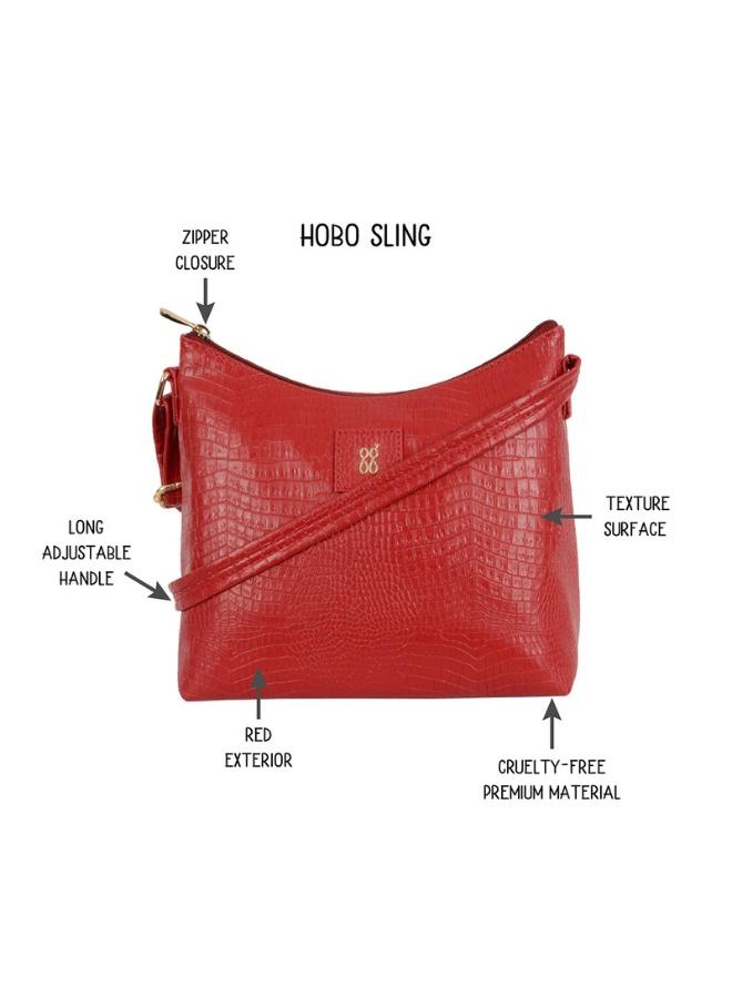 Baggit Women Red Sling Bag Small Size | Ladies Stylish Casual Cross Body Purse Handbag - Image 2
