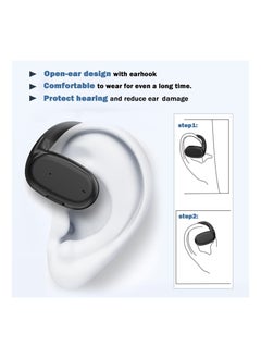 KASTWAVE Lightweight Open Ear Headphones - Wireless Bluetooth Air Bone Conduction Headset with Earhooks  - Image 2