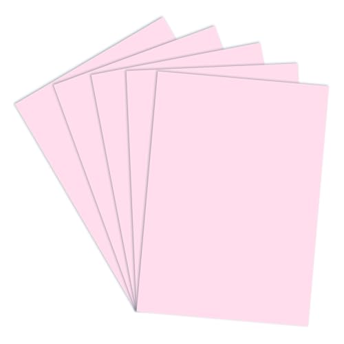 Lakeer A4 Pastel Color Paper- Pastel Pink Colour, Pack of 100 Sheets | 80 GSM Thick for Arts and Crafts, Printing, DIY Projects, Etc - Image 1