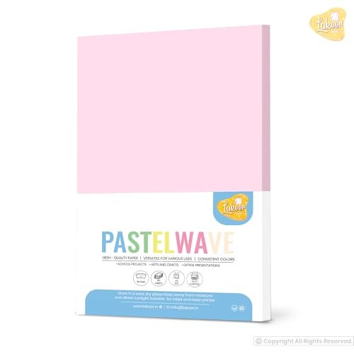 Lakeer A4 Pastel Color Paper- Pastel Pink Colour, Pack of 100 Sheets | 80 GSM Thick for Arts and Crafts, Printing, DIY Projects, Etc - Image 2