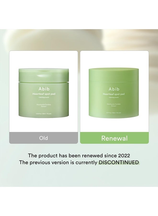 abib مناديل Heartleaf Spot Pad Calming Touch 80 Pads I مناديل تونر للوجه، لتخفيف الاحمرار، مهدئة فورية، منشط مرطب للوجه، ملمس خفيف، سهلة الاستخدام  - Image 4