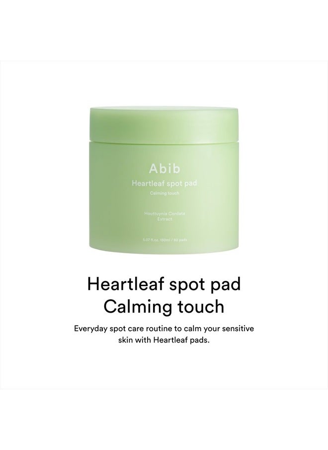 abib مناديل Heartleaf Spot Pad Calming Touch 80 Pads I مناديل تونر للوجه، لتخفيف الاحمرار، مهدئة فورية، منشط مرطب للوجه، ملمس خفيف، سهلة الاستخدام  - Image 3