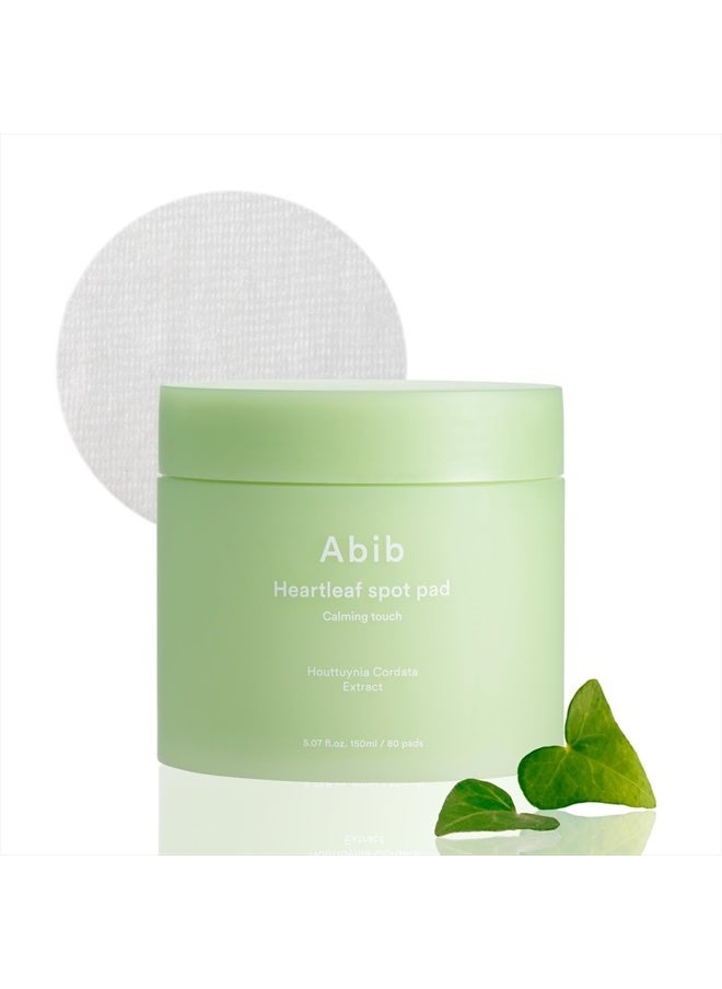 abib مناديل Heartleaf Spot Pad Calming Touch 80 Pads I مناديل تونر للوجه، لتخفيف الاحمرار، مهدئة فورية، منشط مرطب للوجه، ملمس خفيف، سهلة الاستخدام  - Image 2