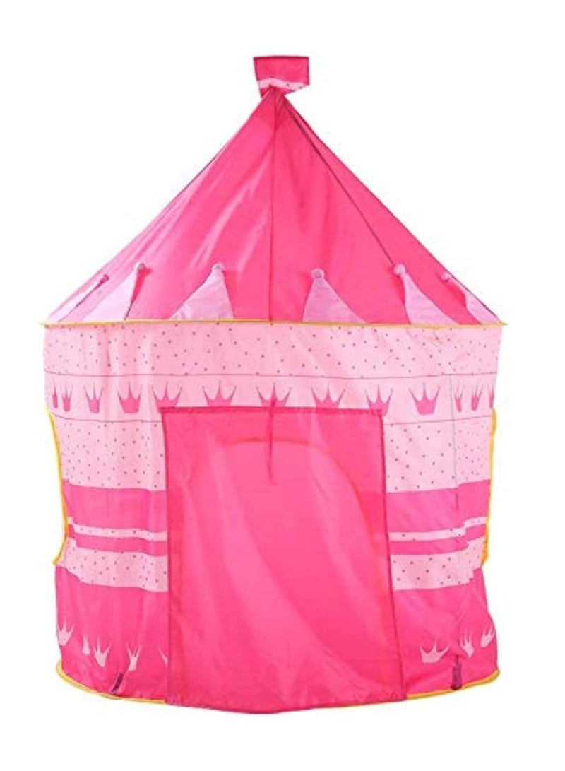 بلومنغ تايم خيمة منبثقة على شكل قلعة الأميرة الوردية للعب السحري في الأماكن المغلقة - Image 1