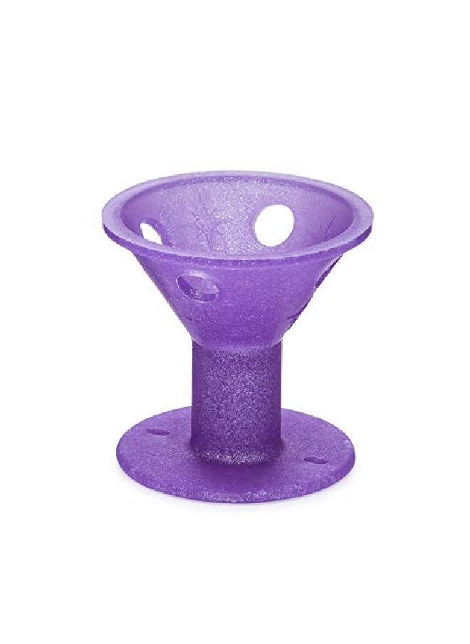 Spoolies - Original Hair Curlers Heatless Silicone Rollers With Mesh Bag Gift For Natural Hair Hair Extensions And Wigs Made In Usa 15 Jumbo Size Purple Galaxy Sparkle - Image 1