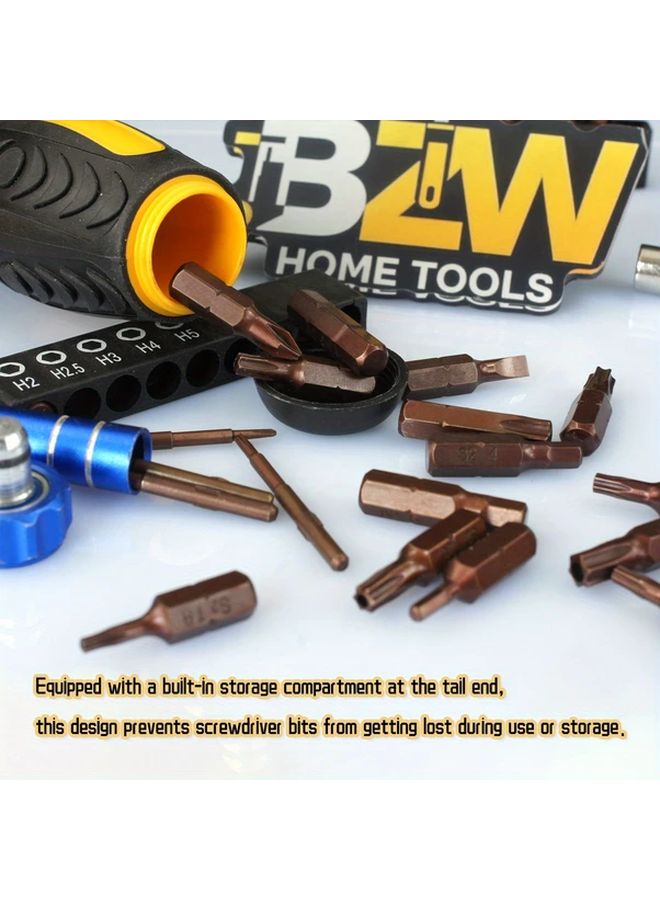 30 قطعة مجموعة مفكات بريش دقيقة 72 سن من نوع S2 لإصلاح الإلكترونيات - Image 5