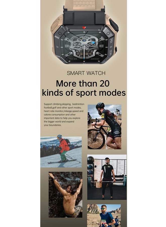 RollsTimi  Men's Smart Watch Sports Waterproof Watch 1.85"IPS Full Touch Screen Sports Fitness Tracker Heart Rate Blood Pressure Sleep Monitor - Image 4