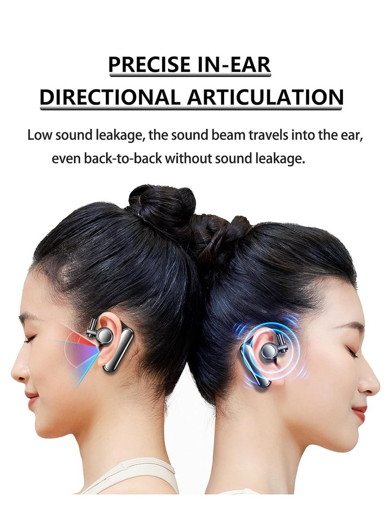 SYOSI Bluetooth earpiece V5.4 Single Ear Bluetooth Headset, with Noise Cancellation and Microphone Compatible, Talk time of 35 Hours Bluetooth Phone Headset, Available for iPhone and Android. (Z8) - Image 3