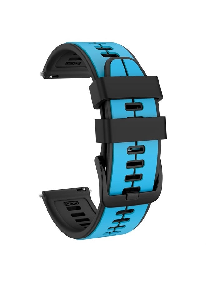 Quick Release Silicone Band 22mm Replacement for Garmin Vivoactive 4,Garmin Venu 2, Samsung Gear S3 Frontier, Galaxy Watch 46mm/Watch 3 45mm, Fossil Gen 5, Amazfit GTR 2, 2e,Ticwatch Pro 3