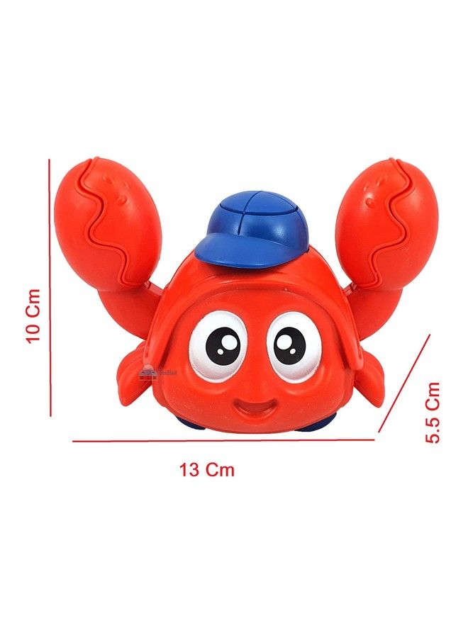 FunBlast Crawling Crab Press & Go Toys For Babies Friction Powered Toys For Kids Cartoon Toy Vehicles For Kids Multicolor;1 Unit (Red) - Image 3