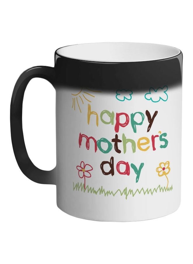 Happy Mother's Day Colour Changing Coffee Mug Black 325ml