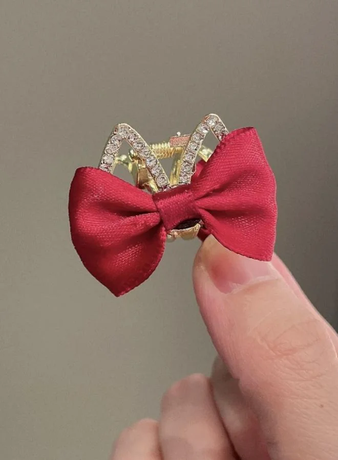 تايك تو مشبك شعر بفيونكة وأحجار الراين