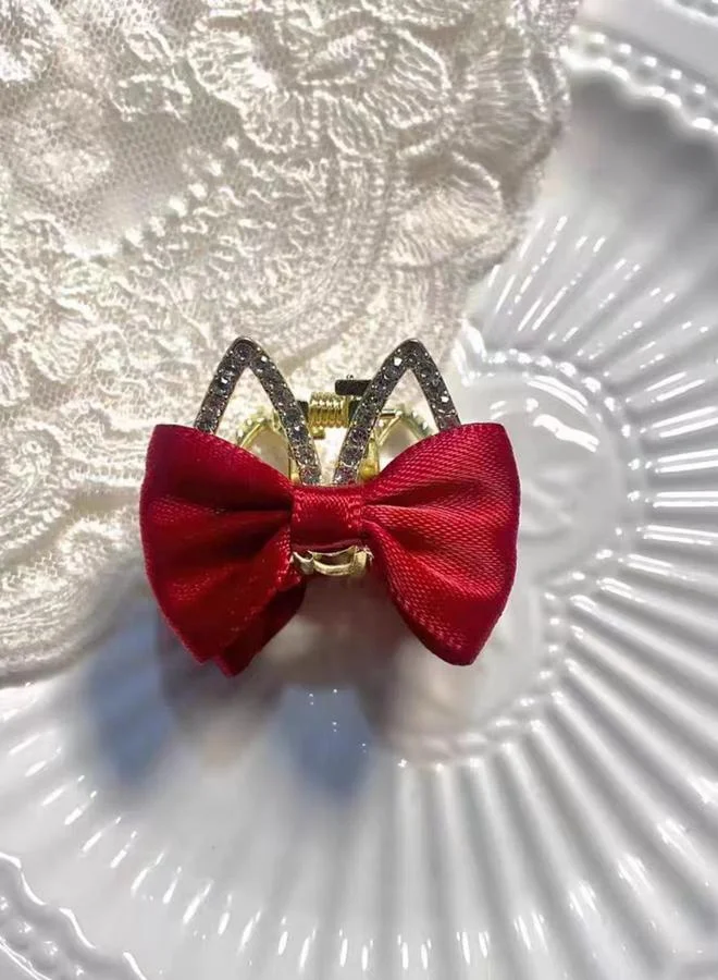 تايك تو مشبك شعر بفيونكة وأحجار الراين