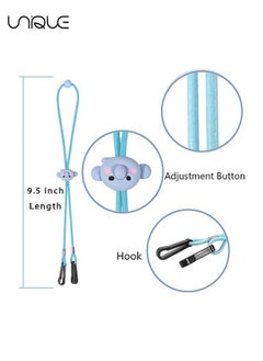 Unique 5 PCS Adjustable Mask Holder with Clips - Kids Face Mask Elastic Adjustable Length Lanyard Strap - Women Men Anti-Lost Cute with Clips Necklace Holder Strap Comfortable Around the Neck Rest Ear Saver  - Image 3
