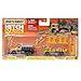 Matchbox Collectible DieCast Metal Vehicle Hitch Haul Set HVP28 MBX Construction Zone Road Stripe King and Plowverizer Dumptruck Includes 2 Figures and Accessories - Image 3