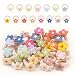 JOYOYO 30PCS 1 Inch Baby Girls Hair Ties with FlowerSoft Elastics Ponytail Holders Hair Accessories for Infants Toddlers Baby Girls - Image 2