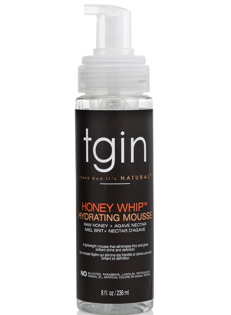 Tgin Thank God It's Natural tgin Honey Whip Hydrating for Hair Dry Hair Textured Hair Curly Hair Damaged Hair- 8oz - Image 1