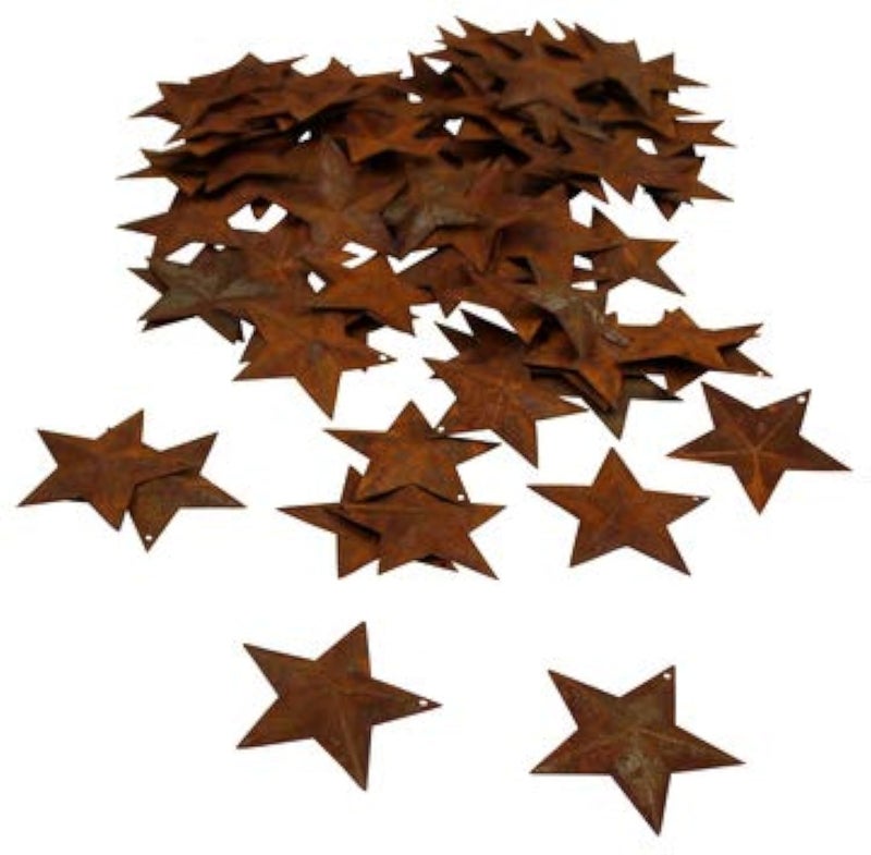 Rust Finish Metal Stars  225  100 Count
